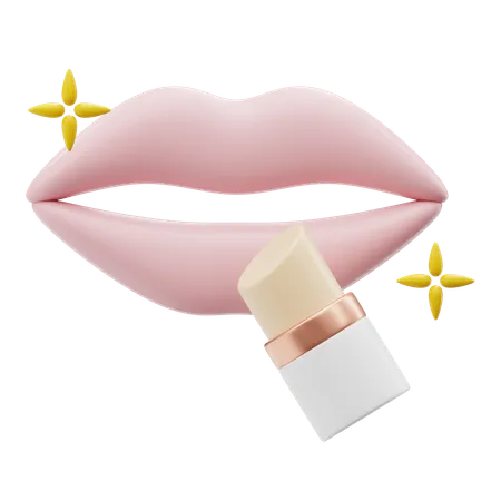 Lápiz labial  3D Icon