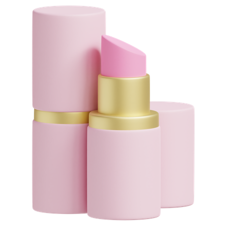 Lápiz labial rosa  3D Icon