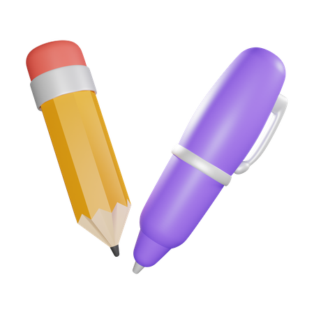 Pluma lapiz  3D Icon