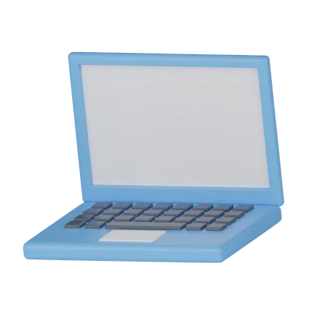 Laptop 3 D Illustration 3D Icon