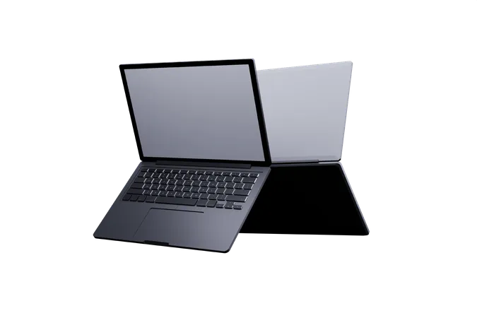 3 D Render Laptop Mockup 3D Icon