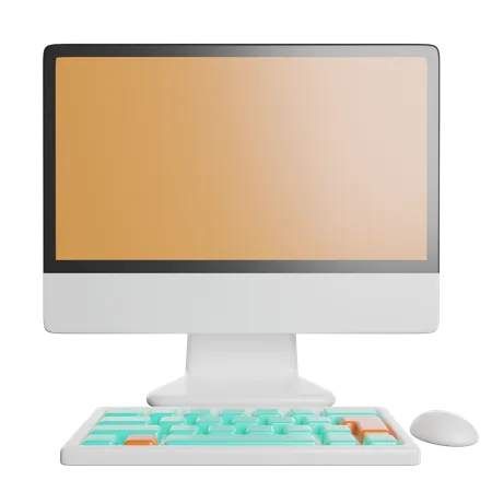 Computer Desktop Device 3D Icon