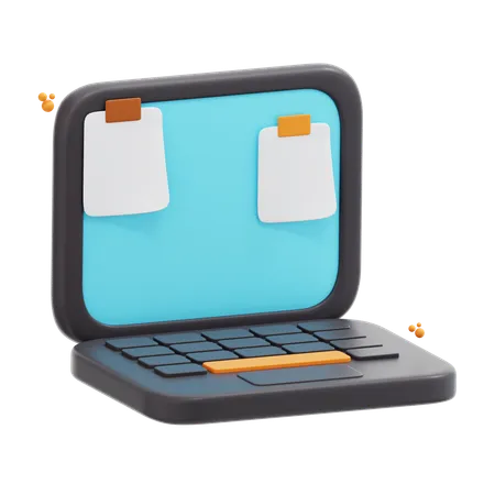 3 D Laptop Icon Illustration 3D Icon