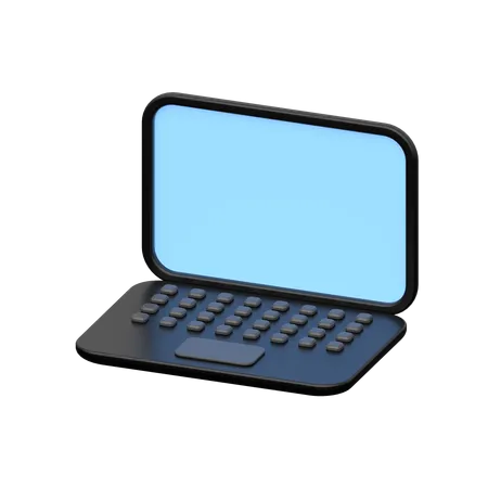 A Digital Representation Of A Portable Computer Device Commonly Used For Work Study Communication And Entertainment Purposes 3D Icon