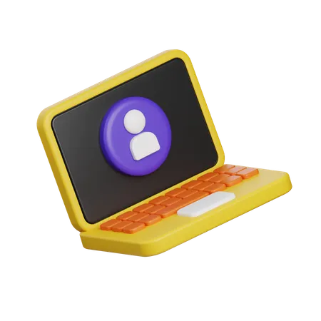 Computador portátil  3D Icon