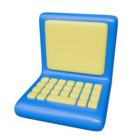 Computador portátil  3D Icon