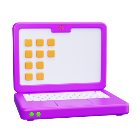 Laptop  3D Icon