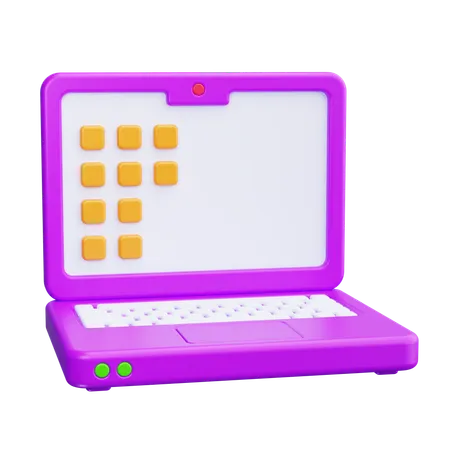 Laptop  3D Icon