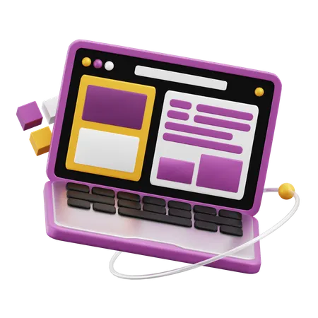 Laptop  3D Icon