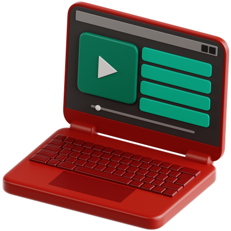 Computador portátil  3D Icon