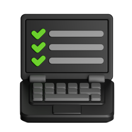 Laptop 2  3D Icon