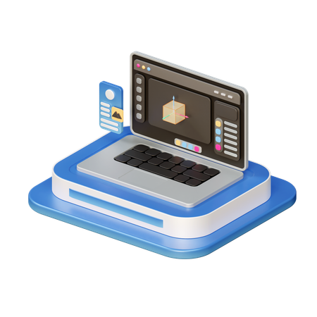 Laptop  3D Icon