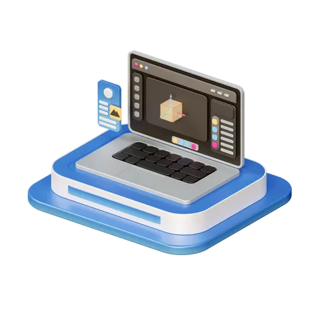 Laptop  3D Icon