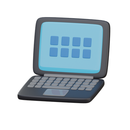 Laptop  3D Icon