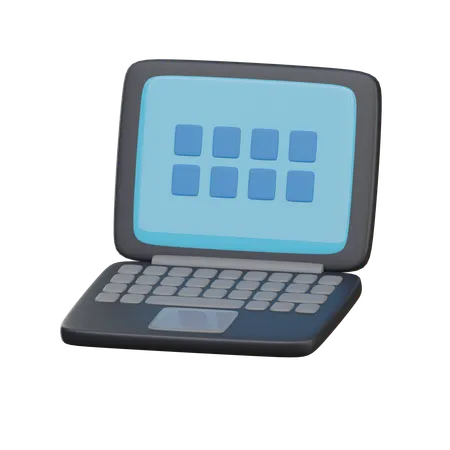 Laptop  3D Icon