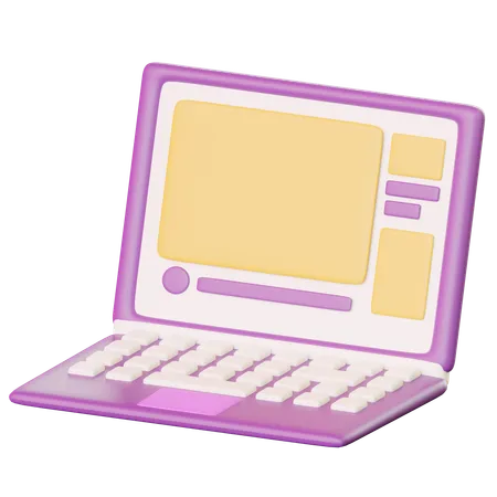 Laptop  3D Icon