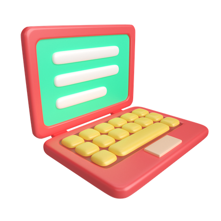 Laptop  3D Icon