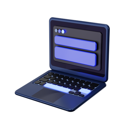 Laptop  3D Icon