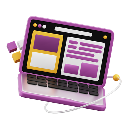 Laptop  3D Icon