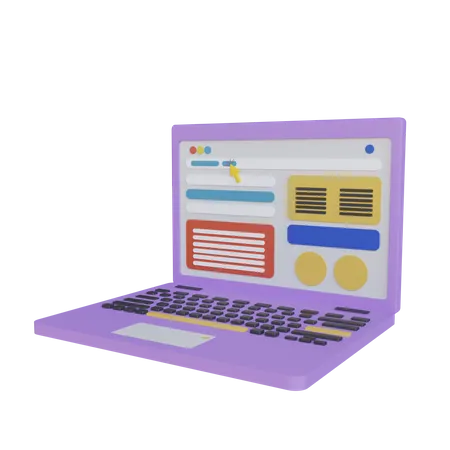 Laptop  3D Icon