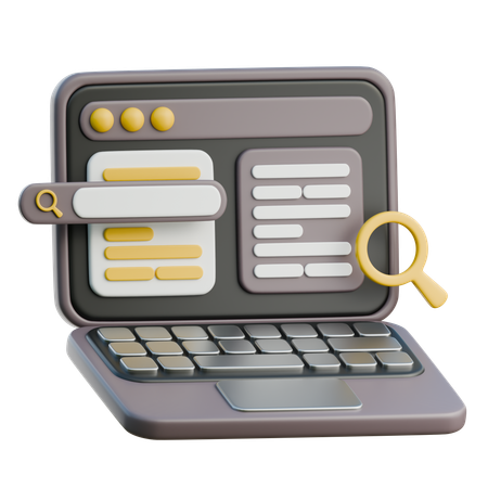 Laptop  3D Icon