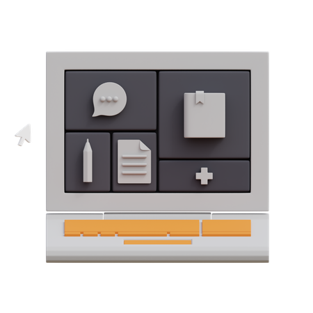 Laptop  3D Icon