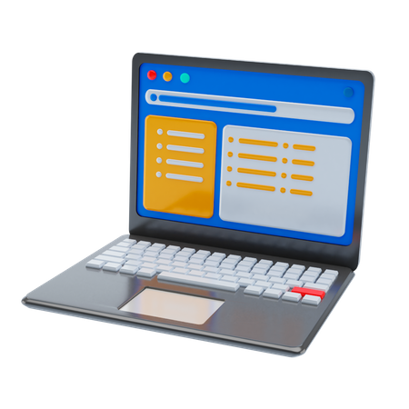 Laptop  3D Icon