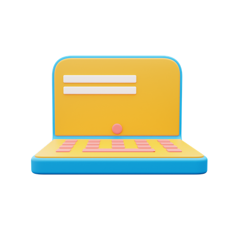 Laptop  3D Icon