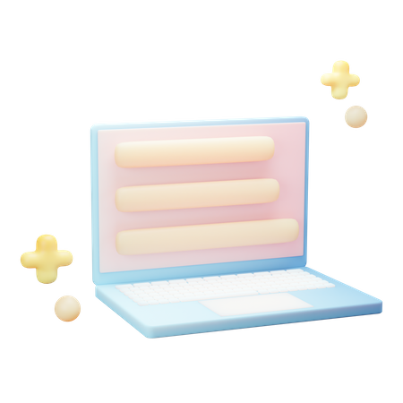 Laptop  3D Icon