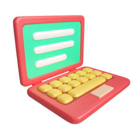 Laptop  3D Icon