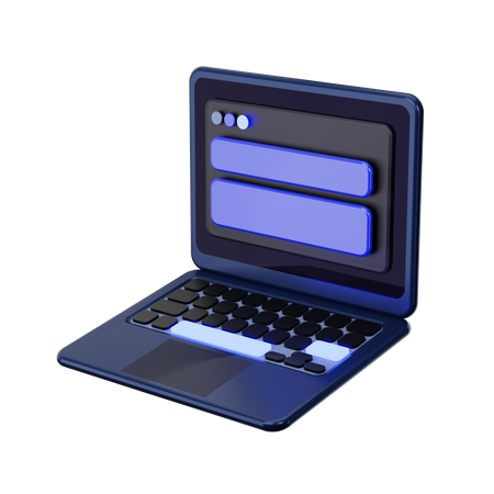 Laptop  3D Icon