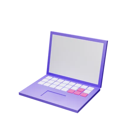 Laptop  3D Illustration