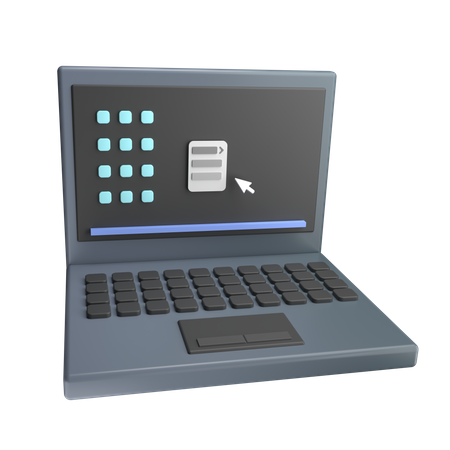 Laptop  3D Illustration