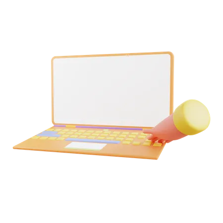 Laptop  3D Illustration