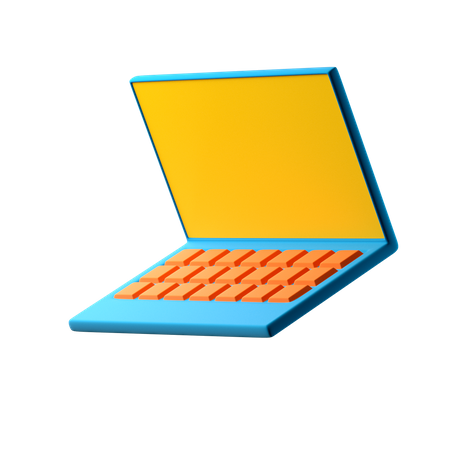 Laptop‌  3D Illustration