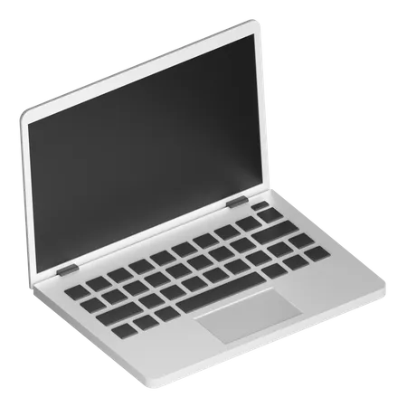 Laptop 3 D Illustration 3D Icon