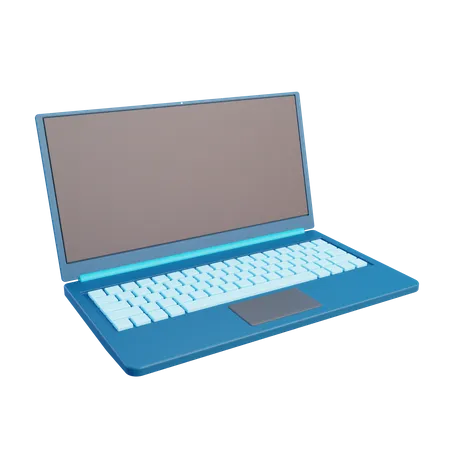 3 D Laptop With Isolated Background 3D Icon
