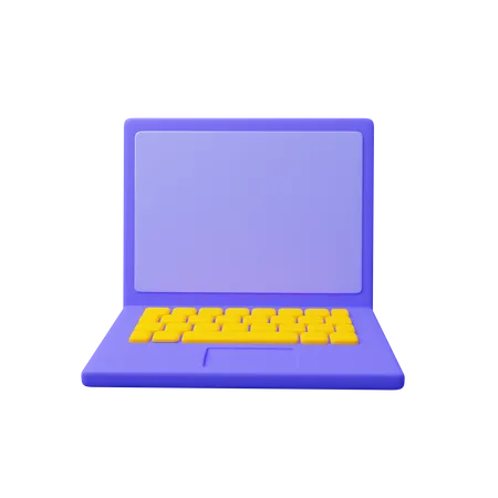 Laptop Download This Item Now 3D Icon
