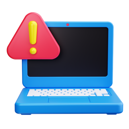 Laptop Alert  3D Icon