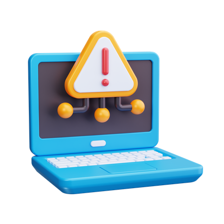 Laptop Alert  3D Icon