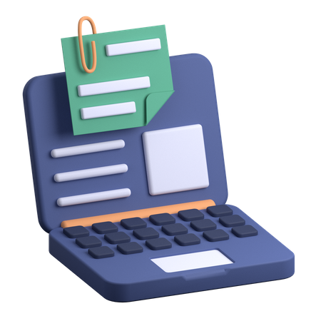 Laptop Attachment  3D Icon