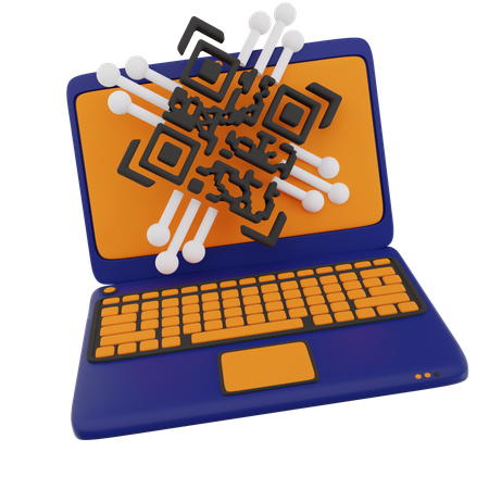 Barcode-Schutz für Laptops  3D Icon