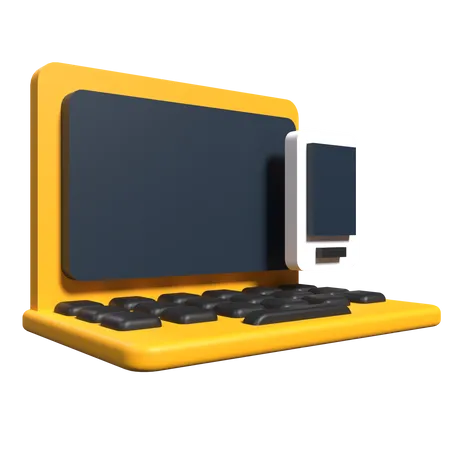 Laptop Battery  3D Illustration