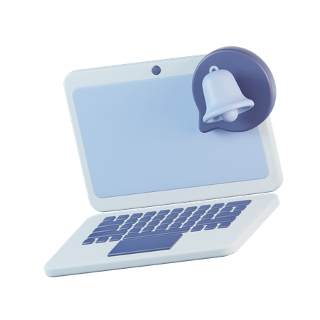 Laptop-Benachrichtigung  3D Icon