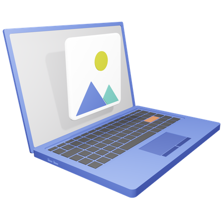 Laptop-Bild  3D Icon