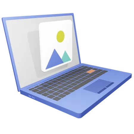 Laptop-Bild  3D Icon