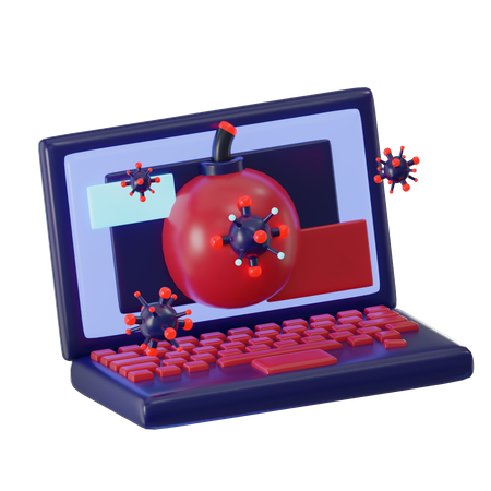 Laptop Bomb  3D Icon