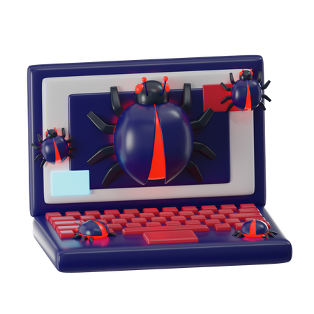 Bug do laptop  3D Icon