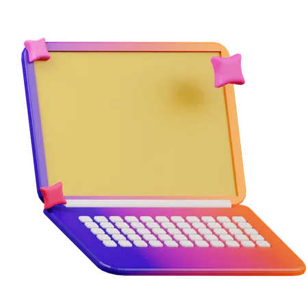 Laptop Device  3D Icon