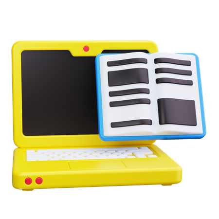 Laptop Education  3D Icon